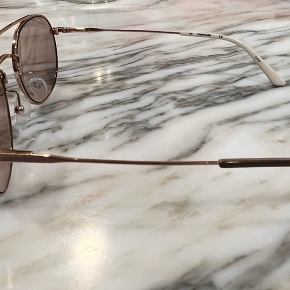 CALVIN Klein Aviator Gold Rim Sunglasses main image 5